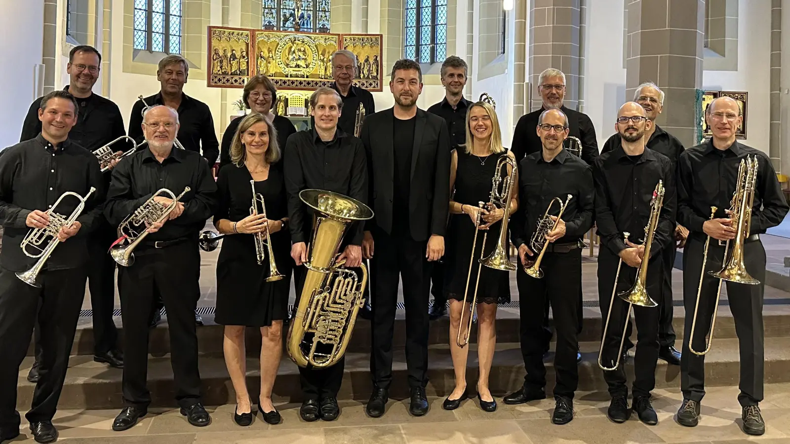 Gestalten den Abend: Das Blechbläserensemble Jubilate Deo. (Foto: Benjamin Dippel)