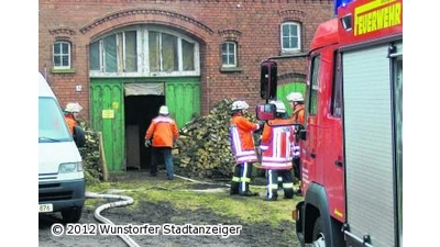 Schornsteinbrand ruft Feuerwehr auf dem Plan (Foto: sowi)