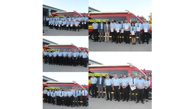 Collage mit allen Feuerwehren sowie die Einzelaufnahmen der Feuerwehren. (Foto: FF SG Sachsenhagen)