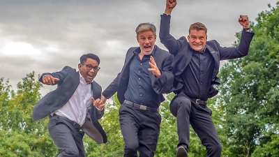 Heben ab: Boogielicious Allstars feat. Bertram Becher und Martin Fetzer. (Foto: Martin Janzik)