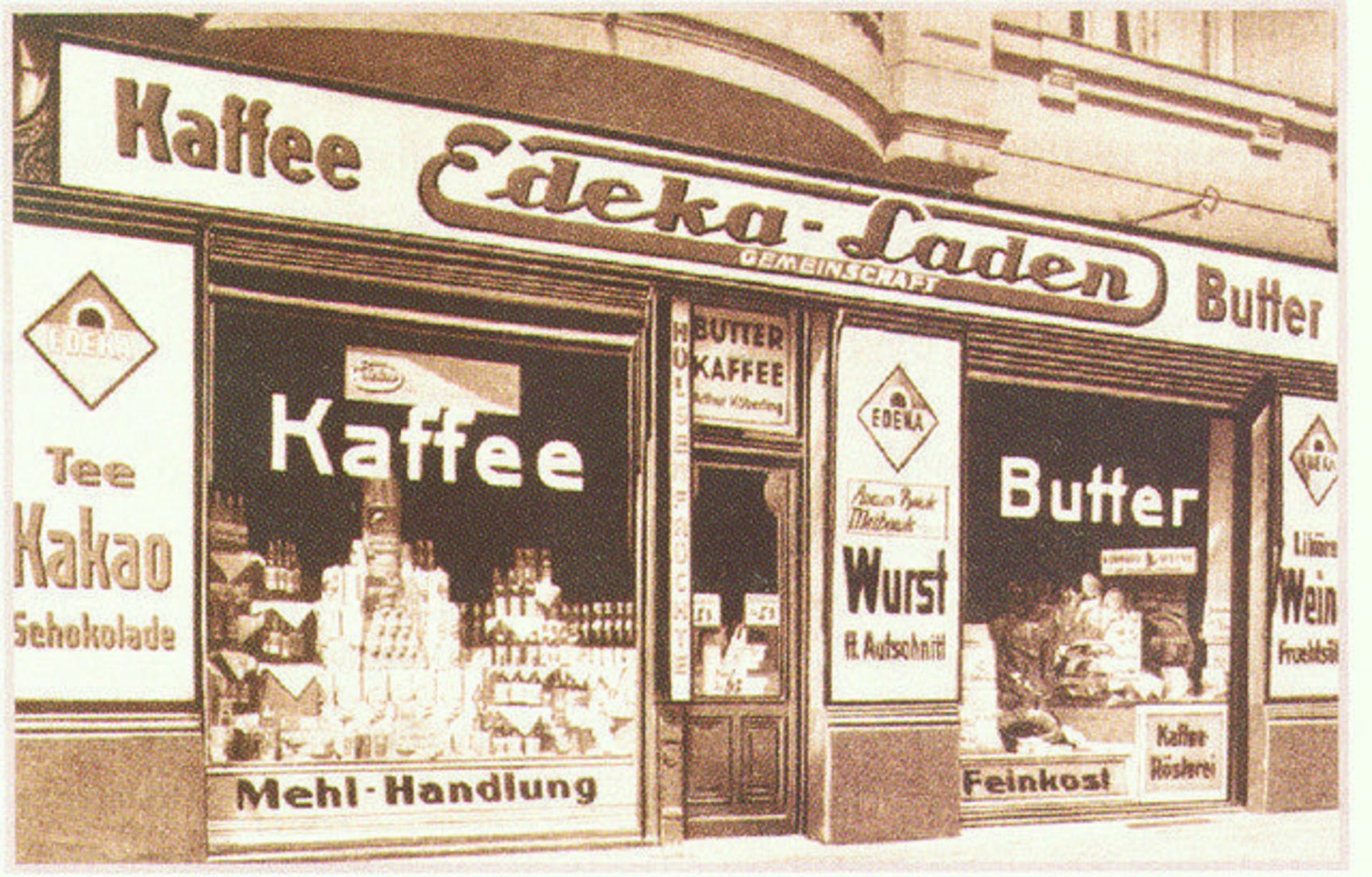 1937: Beitritt zur Edeka (Einkaufsgenossenschaft der Kolonialwarenhändler im Halleschen Torbezirk zu Berlin). (Foto: WEZ)