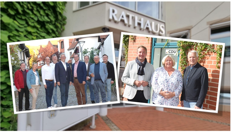 Haben sich neu sortiert: SPD und CDU.  (Foto: tau, Bildmontage)